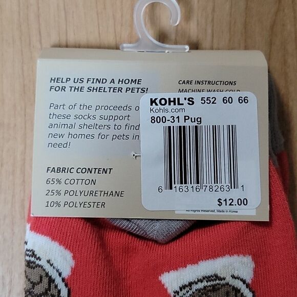 SOCK DADDY PUG CREW SOCKS -  NWT - Picture 4 of 4